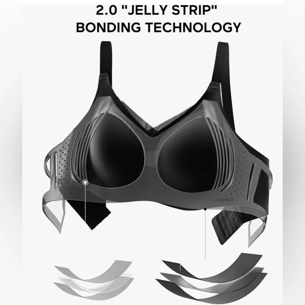 3X.  COMFELIE WIRE FREE COMFORT SEAMLESS FULL COVERAGE BRA - Picture 3 of 9